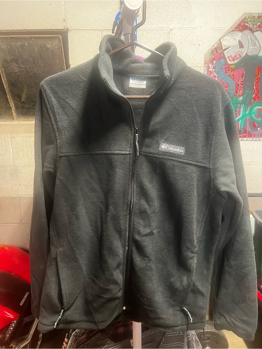 Columbia Black Full-Zip Fleece Jacket